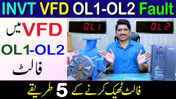 INVT VFD OL1 & OL2 Fault | Invent vfd  OL1 OL2 Fault | VFD Setting urdu | INVT VFD price A2Z Solar