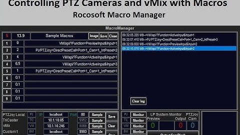 Controlling PTZ Cameras and vMix with Macros