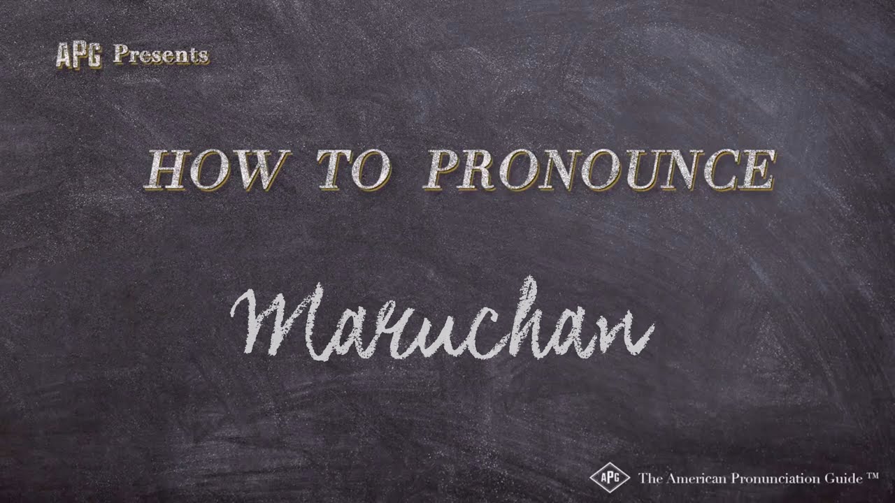 How To Pronounce Maruchan (Real Life Examples!)