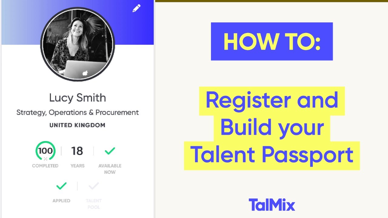 Talmix Talent Passport, Improve CV