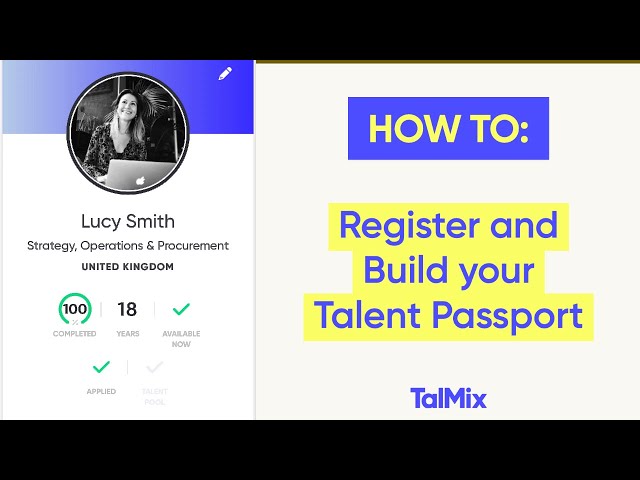 Talmix Talent Passport, Improve CV