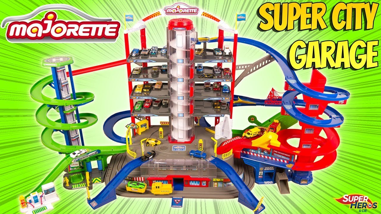 Un Mega Garage Majorette Super City Garage avec Train Electrique Noel 