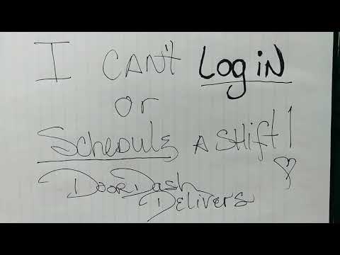 I can't login or schedule a shift doordash delivers #cantlogindoordash #doordasher #doordashdriver