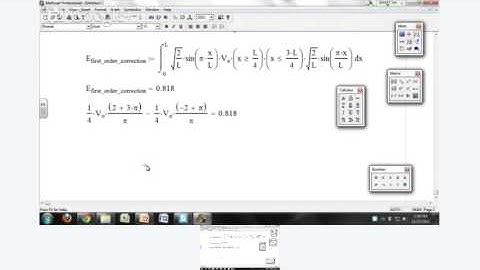 Physical Chemistry Lecture - Perturbation Theory