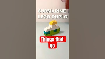 Build Submarine Lego Duplo Bricks.