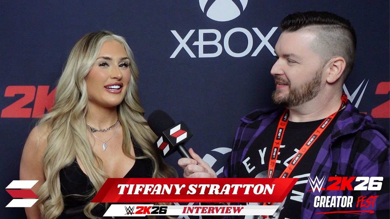 TIFFANY STRATTON ON FIRST FACE OFFS IN ELIMINATION CHAMBER (WWE 2K26 CREATOR FEST)