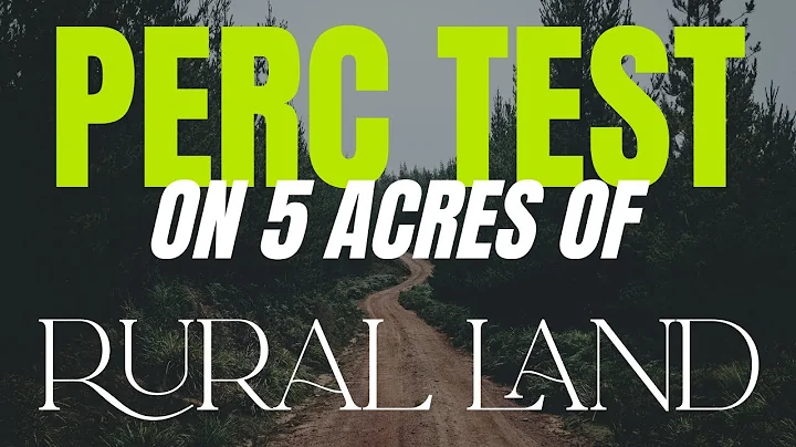 Perc Test on 5 Acres of Rural Land #PercTest #septic #subscribe #1k #acreage