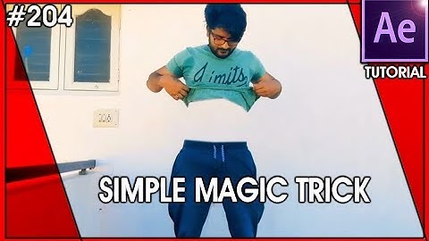 Simple Magic trick using masking technique - After Effects tutorial by Balu Prime