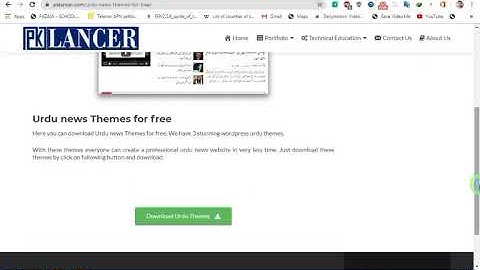 HOW TO DOWNLOAD URDU WORDPRESS THEME FOR FREE