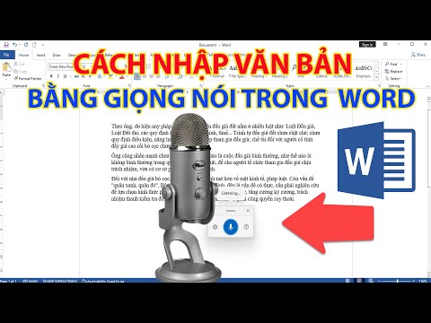 Cách nhập văn bản bằng giọng nói trên Word