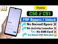Poco c51 FRP Bypass 💥 New Solution ✅ Poco C51 Google Account Bypass  100% Working
