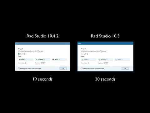 Kompilieren von mehr als 1 Million Codezeilen mit Rad Studio 10.4.2