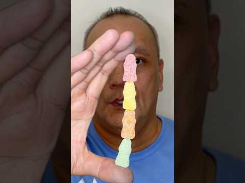 👂ASMR サワーパッチキッズ イースターバニー ソフト＆チューイーキャンディ（4種類のフレーバー）咀嚼音👂#shorts #asmr