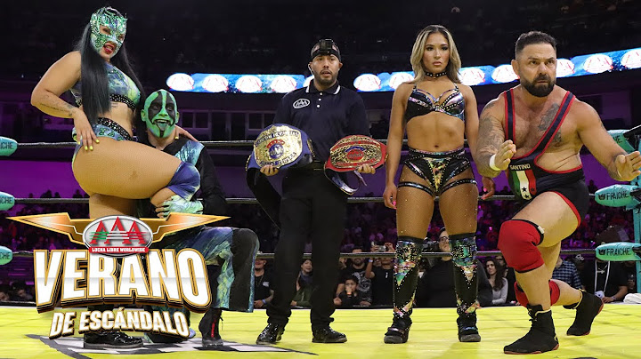 IGUANA y LA HIEDRA vs SANTINO MARELLA y LOLA VICE | Lucha Libre AAA