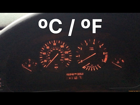 How To Easily Change Your BMW Temperature Reading From ºC to ºF or ºF to ºC. No Tools Needed!