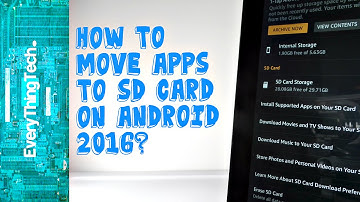 How to put apps on the micro sd card on Android (2016)?