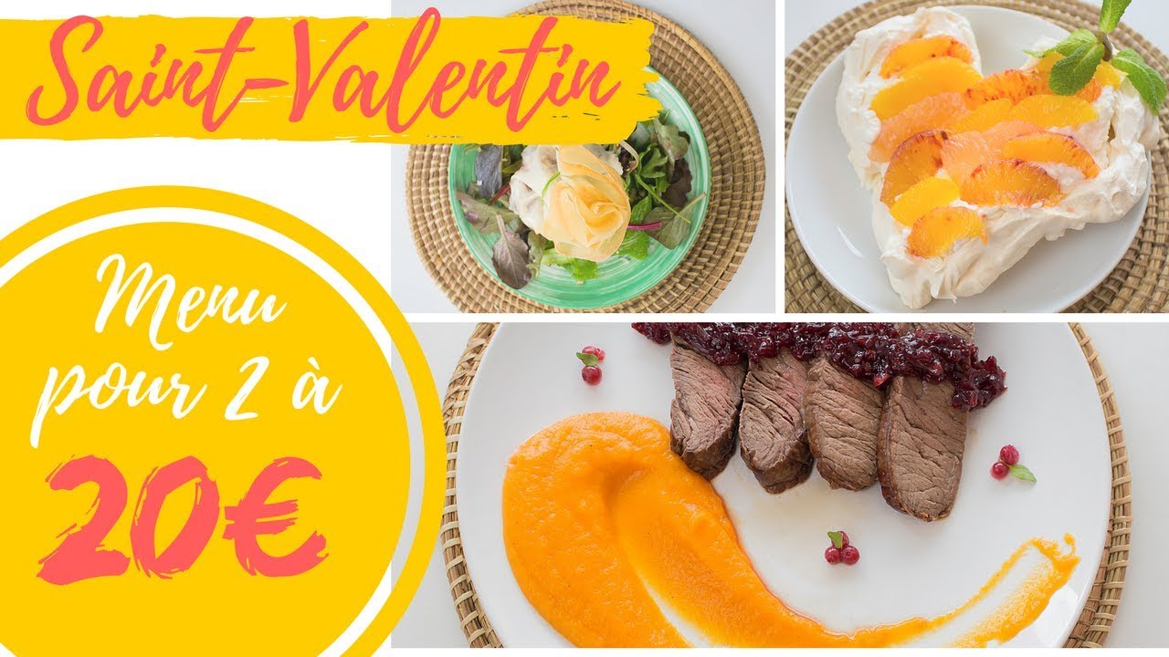 [SAINT VALENTIN] ♥ MENU POUR 2 ENTRÉE PLAT DESSERT A SEULEMENT 20