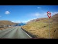 Dashcam genomfart sorvagur mot mykines