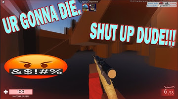 1v1ing the MOST TOXIC person EVER.. (Roblox Arsenal)