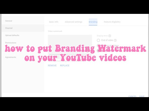 How to put Branding Watermark on your Youtube videos⭐- Ynnah Prado