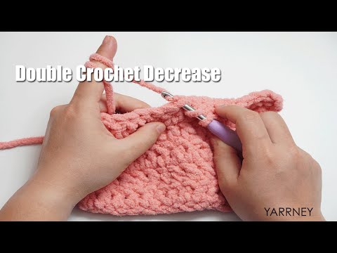 Double crochet decrease | merge two stitches into one