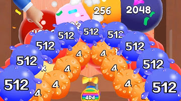 Puff Up - balloon puzzle vs Runner Up! 2048 Ball gameplay walkthrough Android, iOS new update part 3