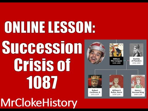GCSE History - Saxons and Normans: The Succession Crisis of 1087