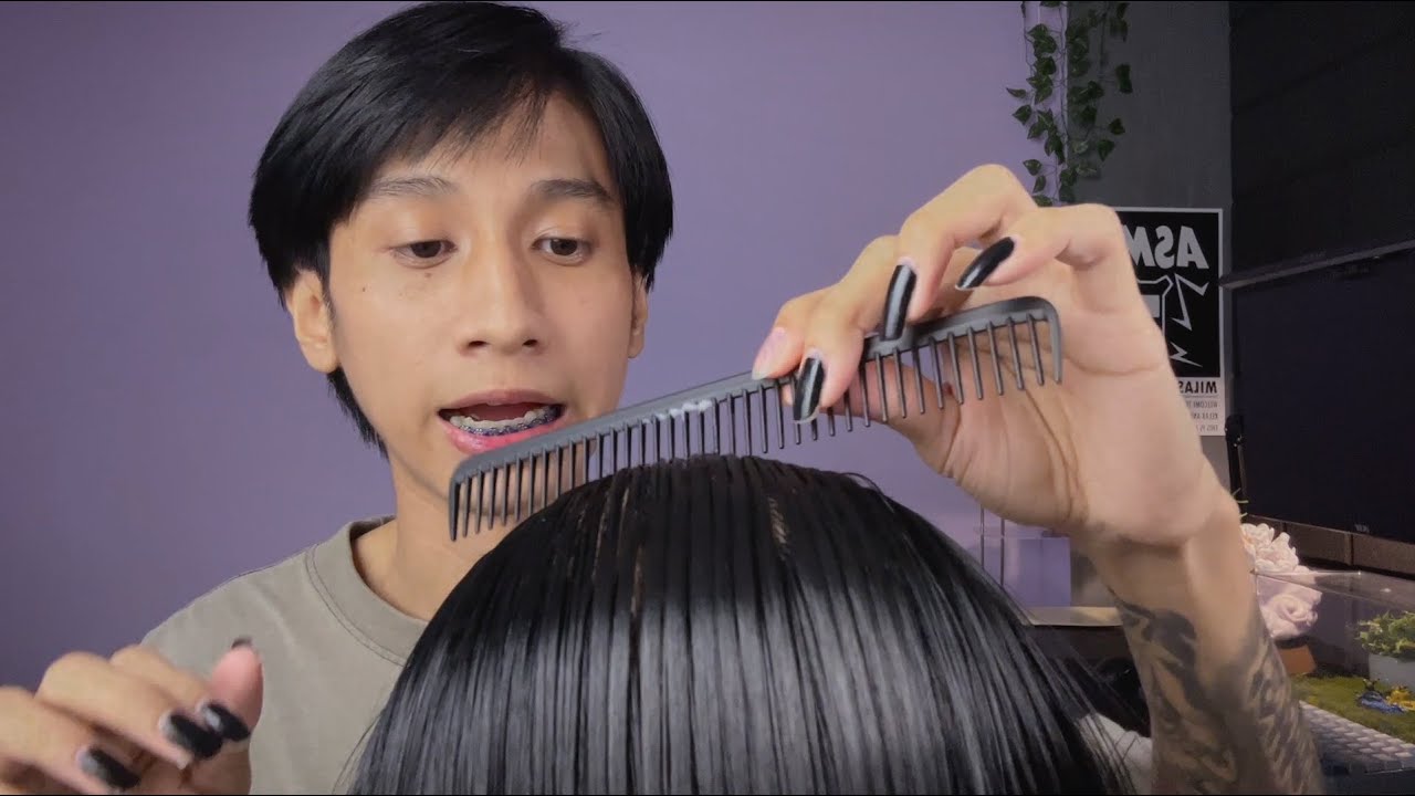 ASMR Lofi ช่วยคุณจากอาการคันของเหาบนหัว!! Checks your hair for Lice (Roleplay)
