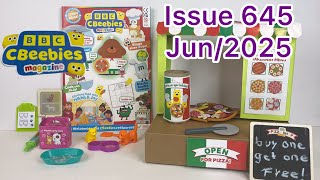 CBeebies magazine, issue 645, Jun/2025, with 2 gifts sets 🍕🍕🐕🐈