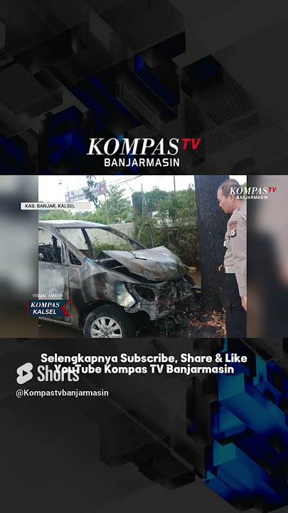 Mobil Terbakar di Kawasan Gambut Kab. Banjar
