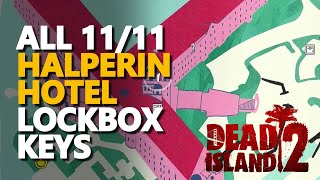 All Halperin Hotel Lockbox Keys Dead Island 2