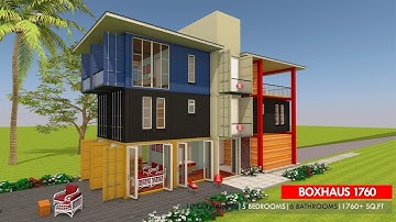 Shipping Container HOMES PLANS and MODULAR PREFAB Design Ideas | BOXHAUS 1760