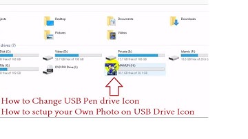 How to Change USB Pen-drive or Memory Card Icon | Set your photo as Pen drive icon
