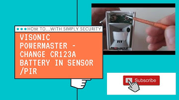How to change CR123A battery in a Visonic Powermaster sensor/pir.