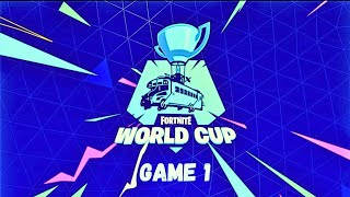 FORTNITE WORLD CUP SOLO FINALS GAME 1