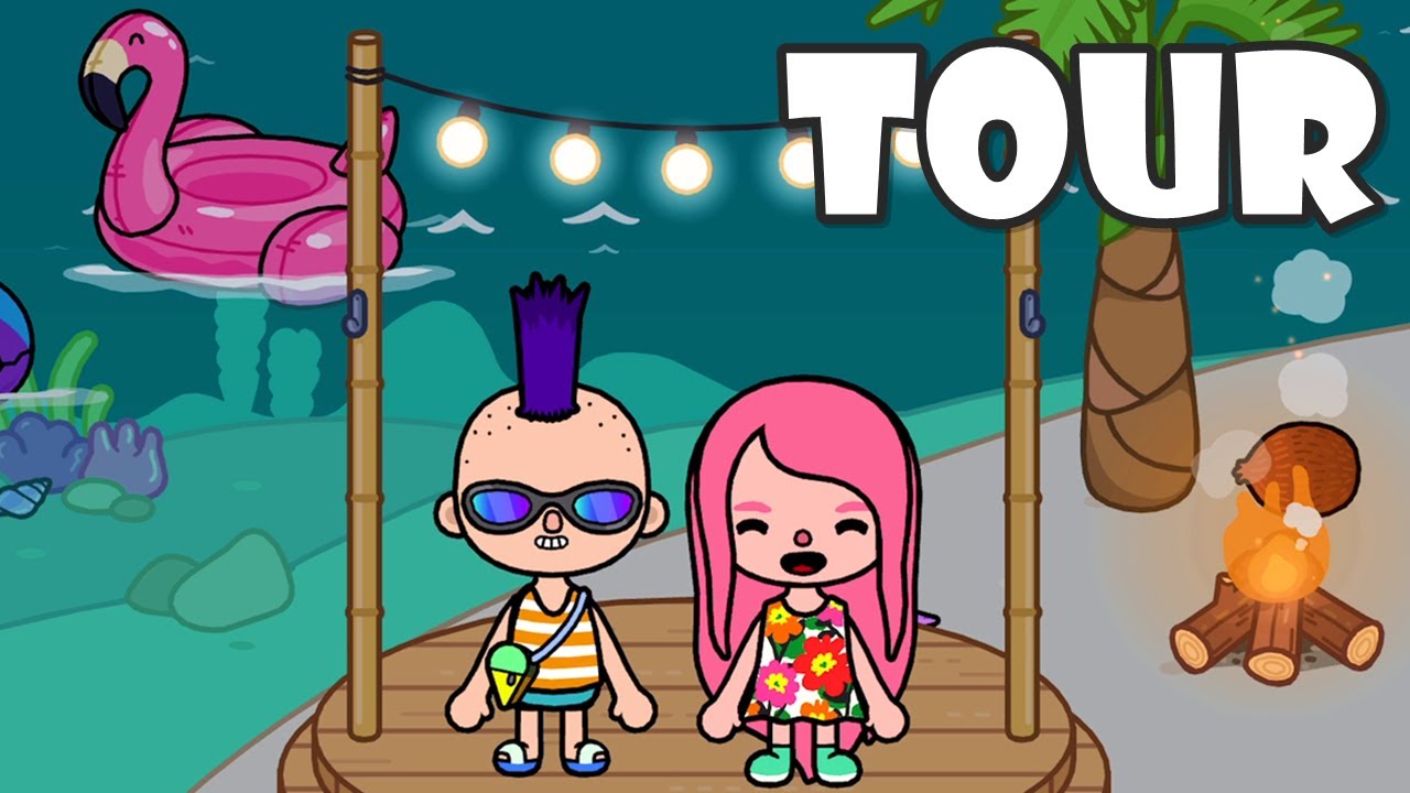 TOUR Pela CASA De PRAIA Da Tia Flá Toca Life