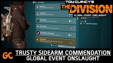 Trusty Sidearm Commendation | The Division Global Event Onslaught