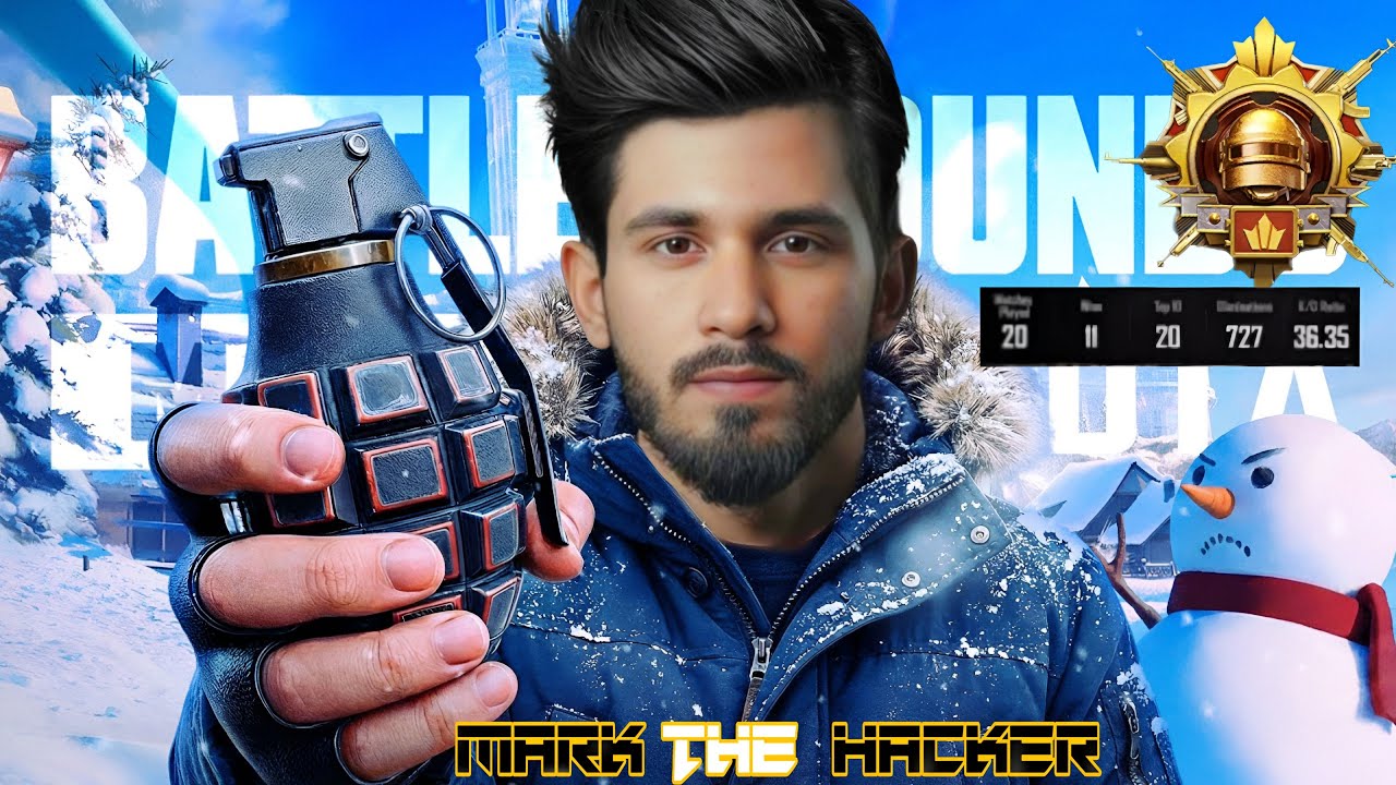 MARK THE HACKER BACK | TOP 5 | CONQUEROR RANK PUSH | BGMI LIVE | MARK IS LIVE |