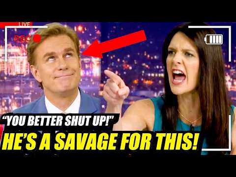 Lindsay Clancy supporter LOSES IT on live T.V. when man tells her she's CRAZY!!
