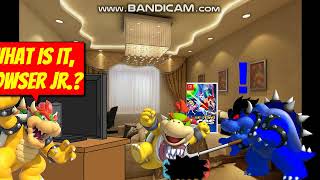 Dark Bowser Destroys Bowser Jr.s Nintendo Switchgrounded