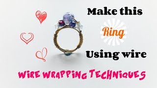 WIRE WRAPPED RING TUTORIAL | CROWN RING