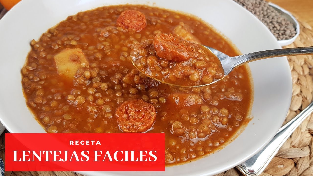 3ª Receta con el Sofrito⭐ LENTEJAS con CHORIZO ⭐ YouTube