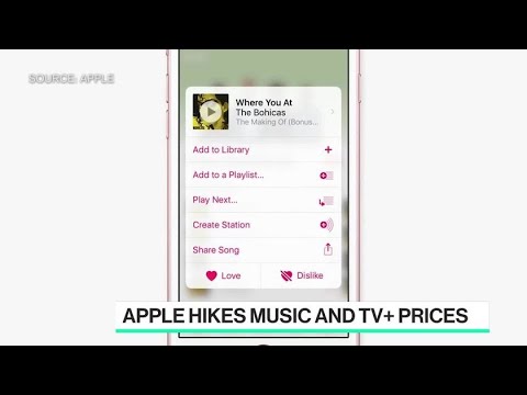 Apple Raises Prices for Music and TV+ Apple Raises Prices for Music and TV+