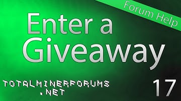 TotalMiner Forums Help-Giveaways