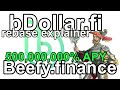 bDollar Rebase Explainer and CRAZY 500M APY Beefy Vaults.