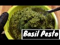 How to make a quick homemade basil pesto!