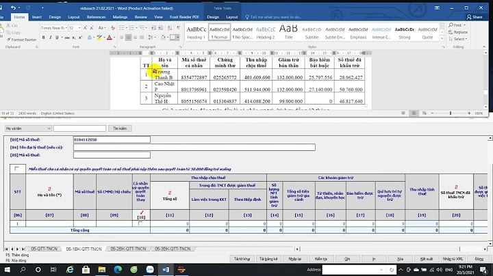 Hướng dẫn kê khai quyết toán thuế tncn mẫu 05 năm 2024