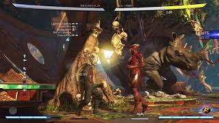Injustice 2 practice first Combo with flash