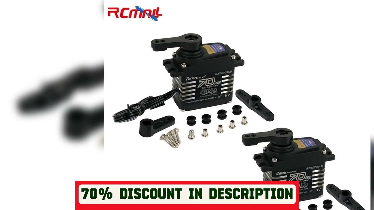 A must-have product! 2PCS 70KG High Torque High Voltage Metal Gear Digital Servo IP68 Brushless Mo