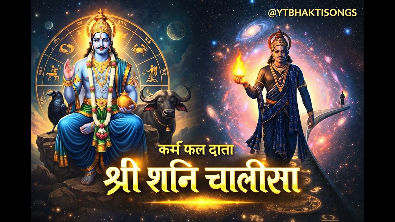श्री शनि चालीसा | Shani Chalisa | कर्म फल दाता शनि देव | Shani Dev Bhajan | @YTBHAKTISONGS 